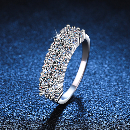 1.4 Karat Moissanite Ring – S925 Sterling Silver Elegant Women's Jewelry