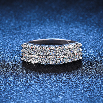 1.4 Karat Moissanite Ring – S925 Sterling Silver Elegant Women's Jewelry