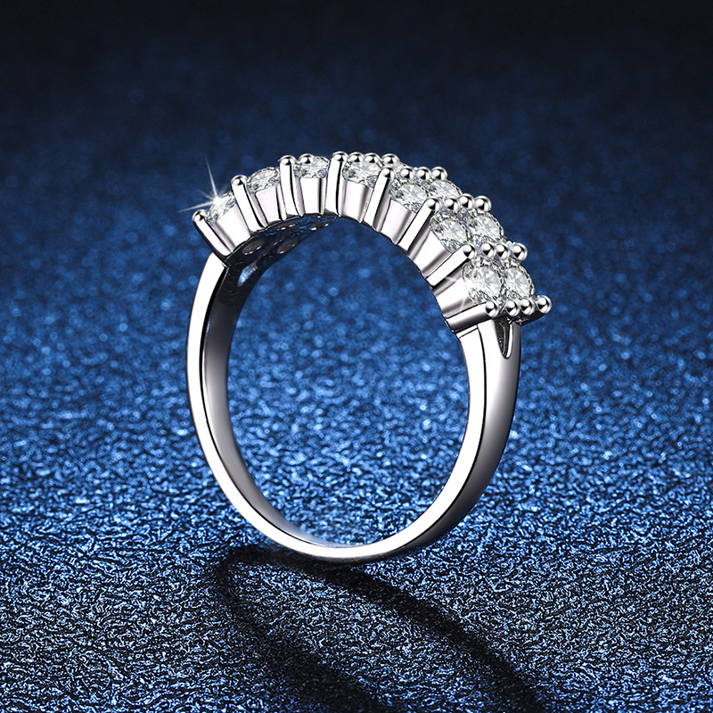 1.4 Karat Moissanite Ring – S925 Sterling Silver Elegant Women's Jewelry