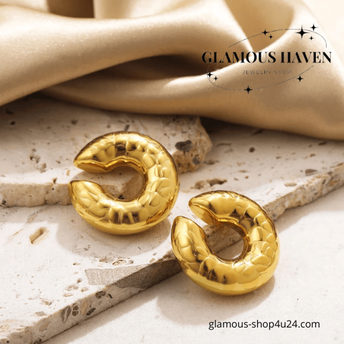 Chunky Gold Ear Cuff Jewelry