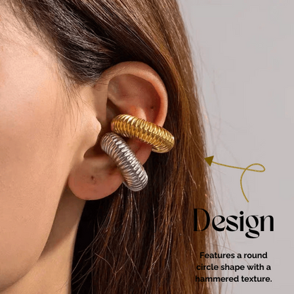 Chunky Gold Ear Cuff Jewelry