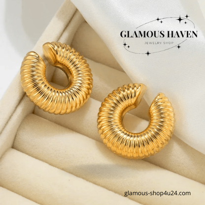 Chunky Gold Ear Cuff Jewelry