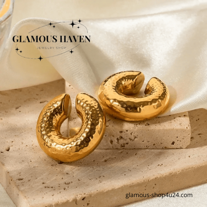 Chunky Gold Ear Cuff Jewelry