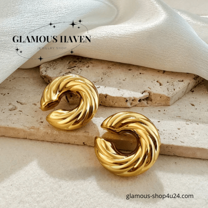 Chunky Gold Ear Cuff Jewelry