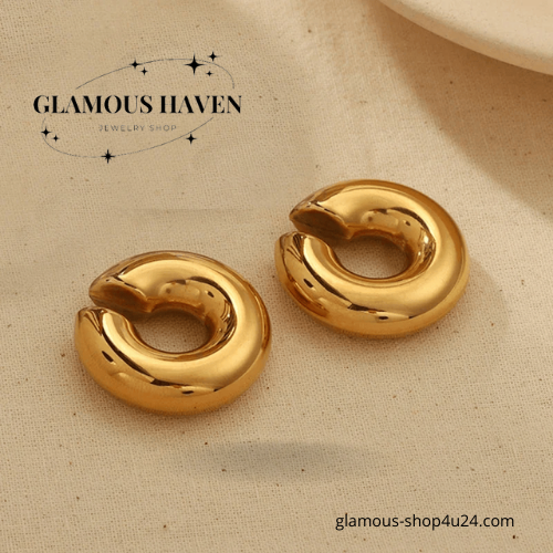 Chunky Gold Ear Cuff Jewelry