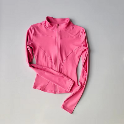 Outdoor Sports Long-Sleeved Women’s Slim Yoga Jacket