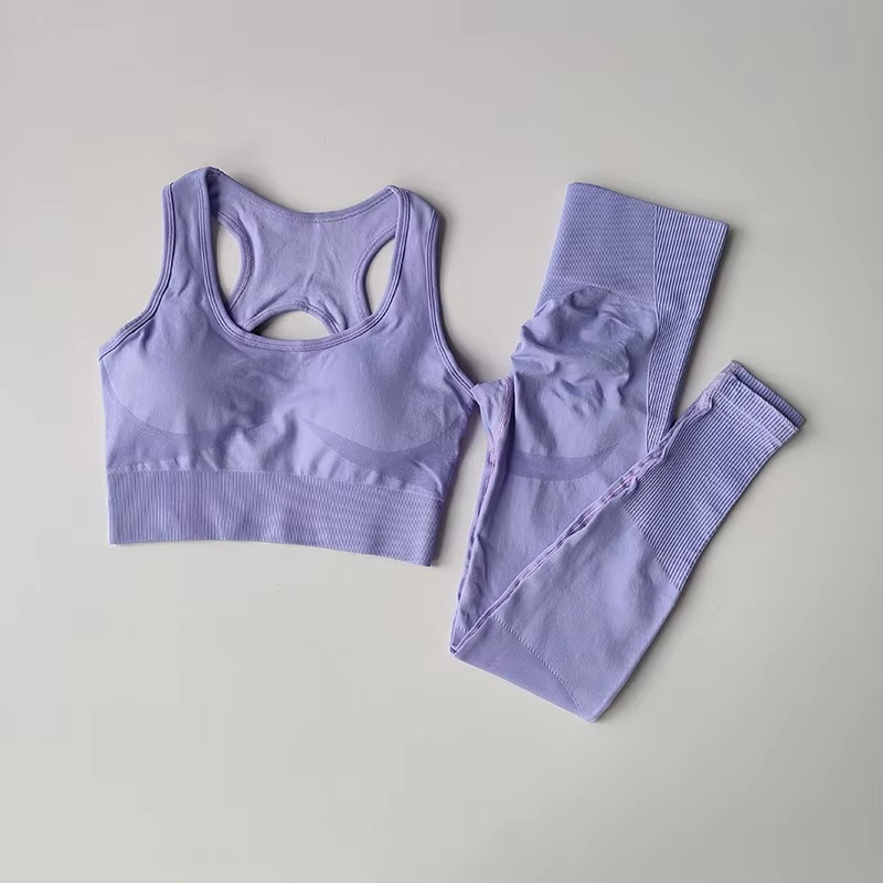 Sports Bra Women's Set – Professional Fitness Tank Top & Leggings Yoga Suit